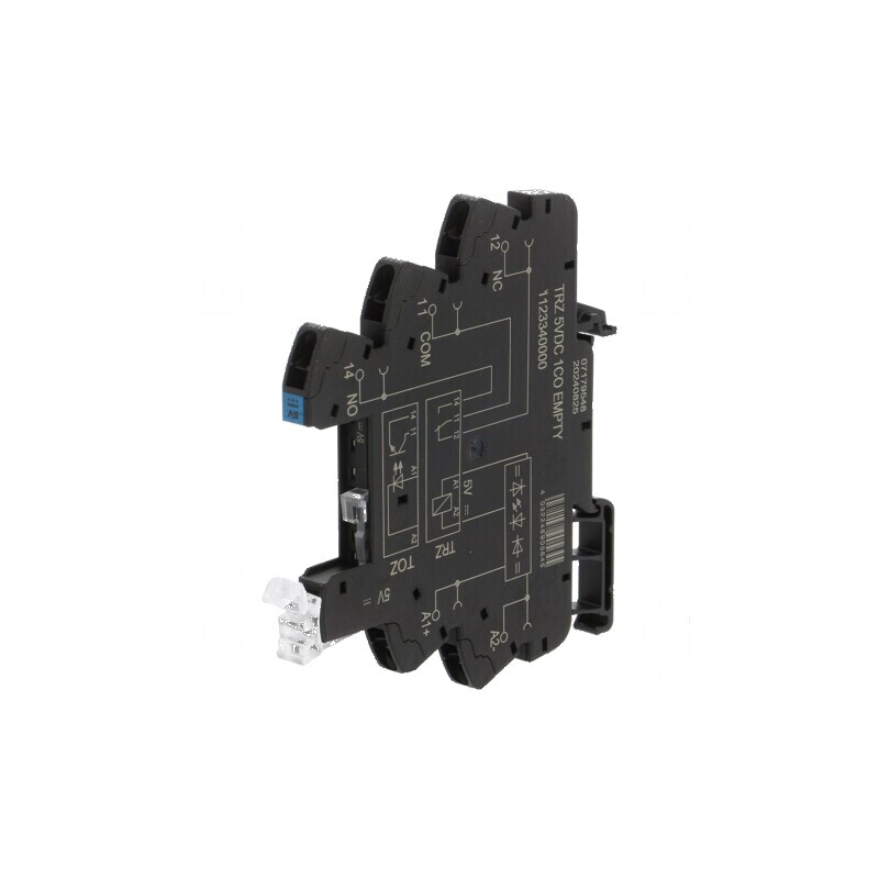 Stativ 10A pentru şină DIN cu cleme cu arc -40 până la 60°C max. 250VAC | Electronic-mag.ro | Componente Electronice