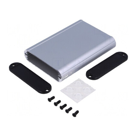 Carcasă aluminiu gri 1455 X 72mm Y 100mm Z 19mm cu panou | Electronic-mag.ro | Componente Electronice