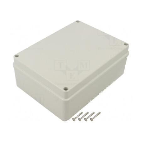 Carcasă universală SCABOX gri IP56 148mm x 198mm x 80mm | Electronic-mag.ro | Componente Electronice