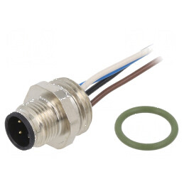 Conector M12 soclu PIN 4 tată A-DeviceNet CANopen IP67 | Electronic-mag.ro | Componente Electronice