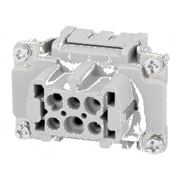 Conector HDC inserturi contact mamă Han E® PIN 6 6 PE | Electronic-mag.ro | Componente Electronice
