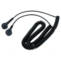 Cablu de conexiune ESD spiralat 1MΩ 3m | Electronic-mag.ro | Componente Electronice
