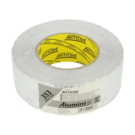 Bandă reparatoare argintie 45mm x 50m -35÷120°C 0,08mm | Electronic-mag.ro | Componente Electronice