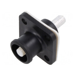 Conector alimentare DC SurLok Plus tată 5,7mm PIN 1 negru | Electronic-mag.ro | Componente Electronice