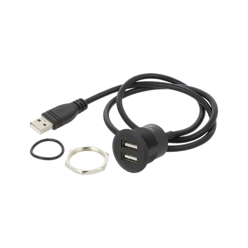Cablu adaptor USB A la USB B dublu 2.0 | Electronic-mag.ro | Componente Electronice