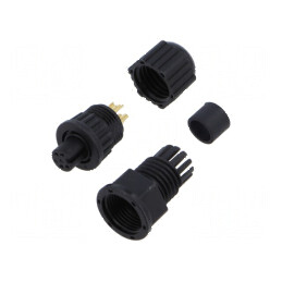Conector Circular 4 Poziții IP67 2A | Electronic-mag.ro | Componente Electronice