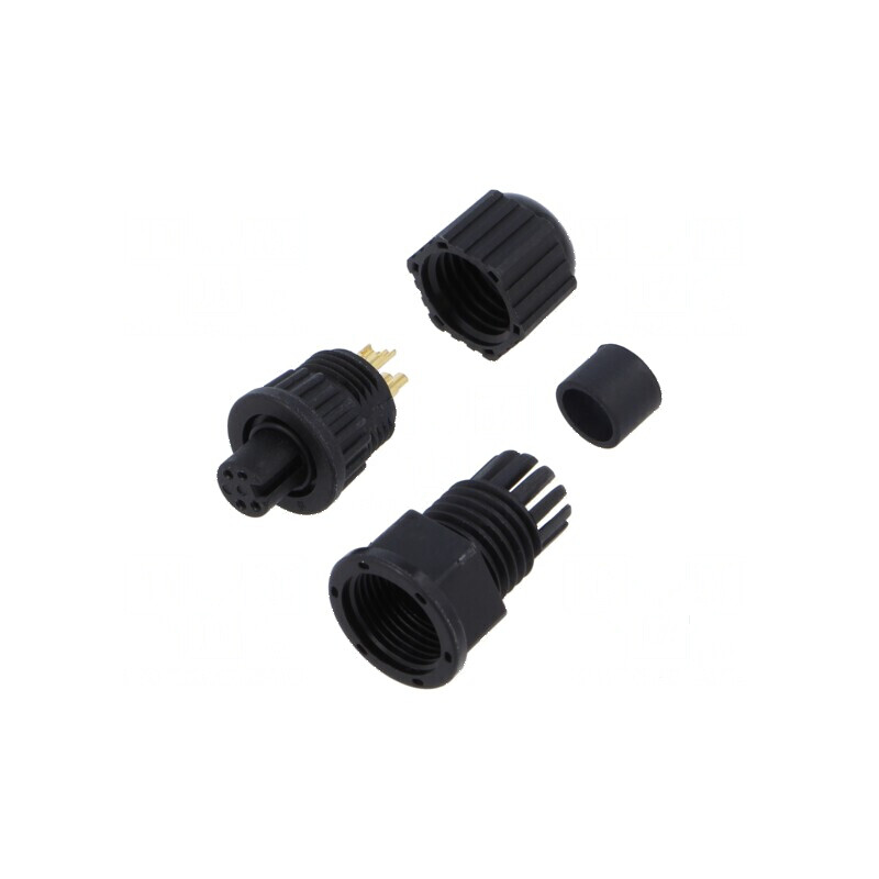 Conector Circular 4 Poziții IP67 2A | Electronic-mag.ro | Componente Electronice