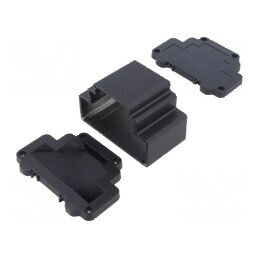Carcasă din aluminiu pentru şină DIN, dimensiuni 98,3mm x 60,5mm x 69mm | Electronic-mag.ro | Componente Electronice