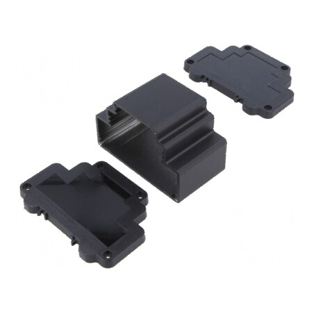 Carcasă din aluminiu pentru şină DIN, dimensiuni 98,3mm x 60,5mm x 69mm | Electronic-mag.ro | Componente Electronice