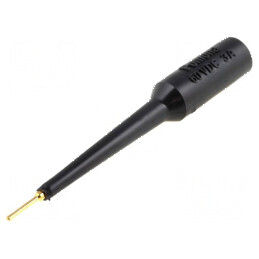Terminal de măsurare 3A negru cu vârf de 1,02mm și izolație PVC | Electronic-mag.ro | Componente Electronice