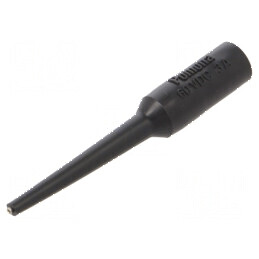 Terminal de măsurare 3A neagră cu vârf de 0,76mm - Izolație PVC | Electronic-mag.ro | Componente Electronice