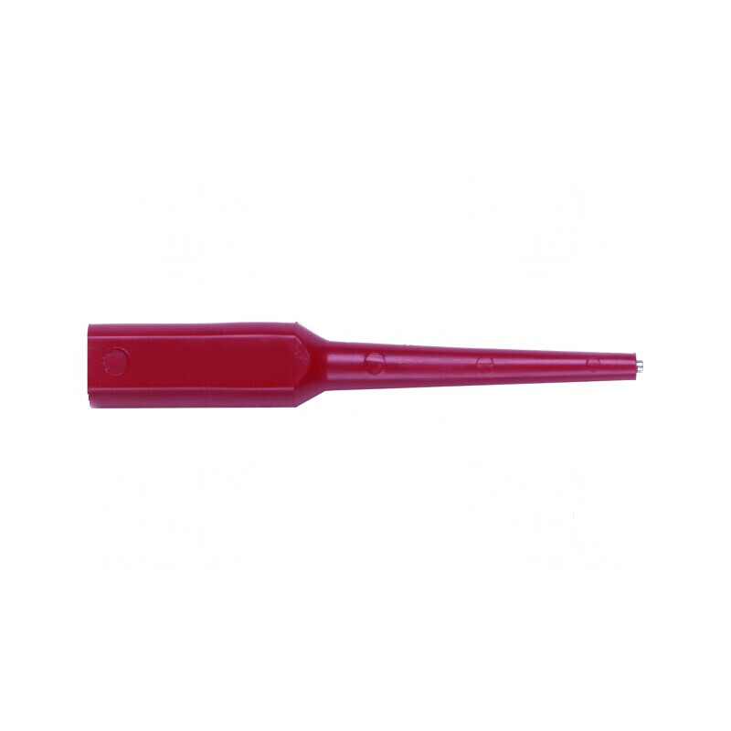 Terminal de măsurare 3A roșie cu diametru vârf 0,76mm, placare aurită | Electronic-mag.ro | Componente Electronice