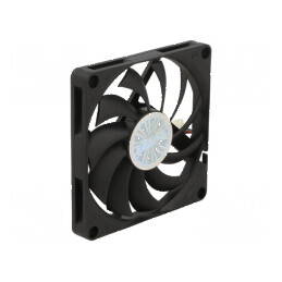 Ventilator DC axial 12V 80x80x10,8mm 27,09dBA EBR negru | Electronic-mag.ro | Componente Electronice