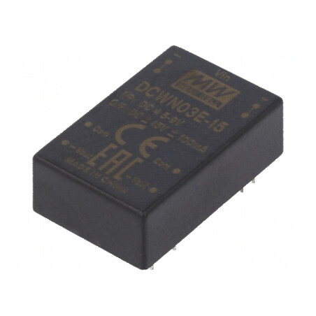 Convertor DC/DC 3W 4,5-9V la 15VDC -15VDC THT | Electronic-mag.ro | Componente Electronice