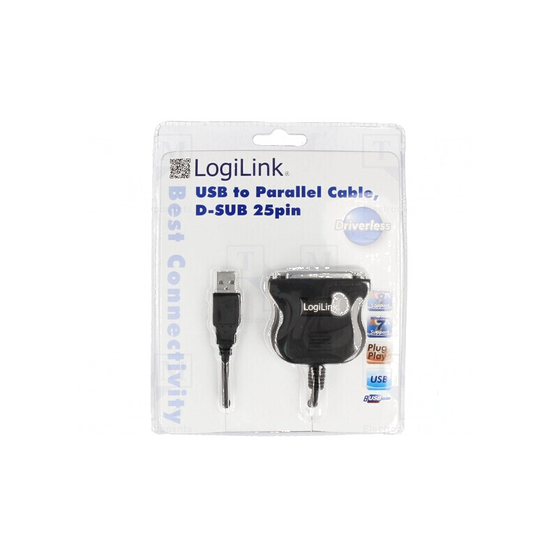 Adaptor USB 1.1 D-Sub 25pin soclu cu cablu USB A 1,8m | Electronic-mag.ro | Componente Electronice