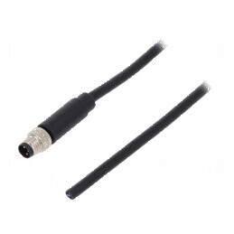 Conector M8 tată 3 pini cu cablu 3A 60V | Electronic-mag.ro | Componente Electronice