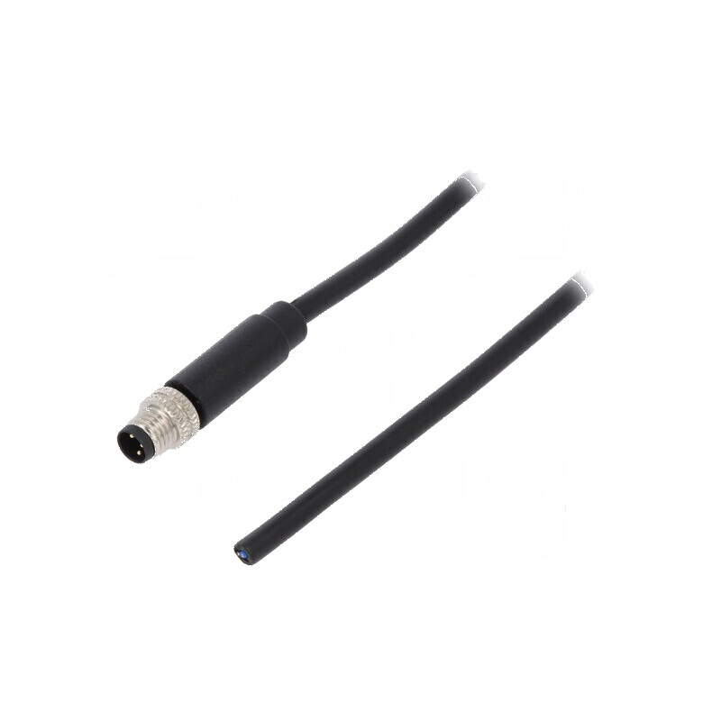 Conector M8 tată 3 pini cu cablu 3A 60V | Electronic-mag.ro | Componente Electronice Conector M8 tată 3 pini cu cablu 3A 60V | Electronic-mag.ro | Componente Electronice