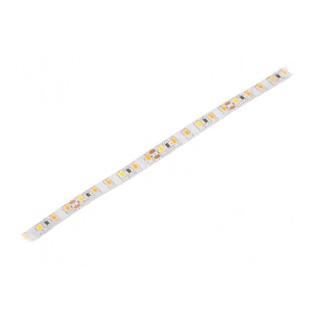 Bandă LED alb cald 24V 120 LED/m 8mm IP20 17W/m | Electronic-mag.ro | Componente Electronice