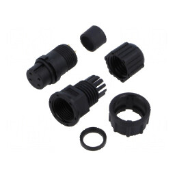 Conector circular baionetă mamă 4 pini dimensiune B | Electronic-mag.ro | Componente Electronice