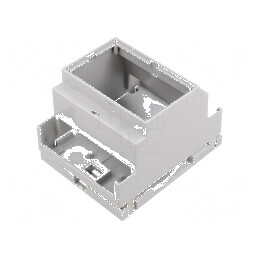Carcasă pentru şină DIN 90mm x 71mm x 58mm PPO gri deschis | Electronic-mag.ro | Componente Electronice