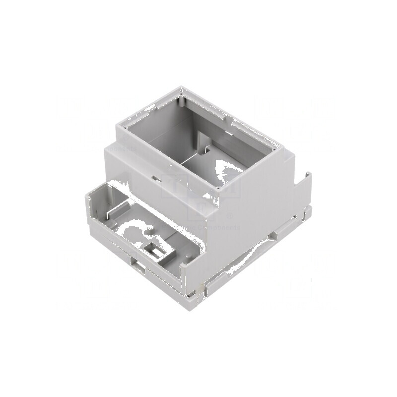 Carcasă pentru şină DIN 90mm x 71mm x 58mm PPO gri deschis | Electronic-mag.ro | Componente Electronice