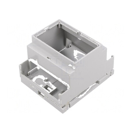 Carcasă pentru şină DIN 90mm x 71mm x 58mm PPO gri deschis | Electronic-mag.ro | Componente Electronice