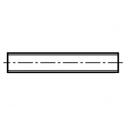 Tijă filetată M5 din aluminiu - DIN 975 | Electronic-mag.ro | Componente Electronice