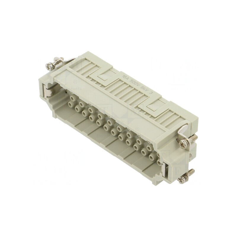 Conector HDC inserturi contact tată CQE 46 PIN 16A | Electronic-mag.ro | Componente Electronice