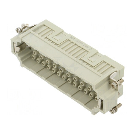 Conector HDC inserturi contact tată CQE 46 PIN 16A | Electronic-mag.ro | Componente Electronice
