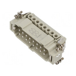 Conector HDC inserturi contact tată CNE PIN 16A 16 PE | Electronic-mag.ro | Componente Electronice