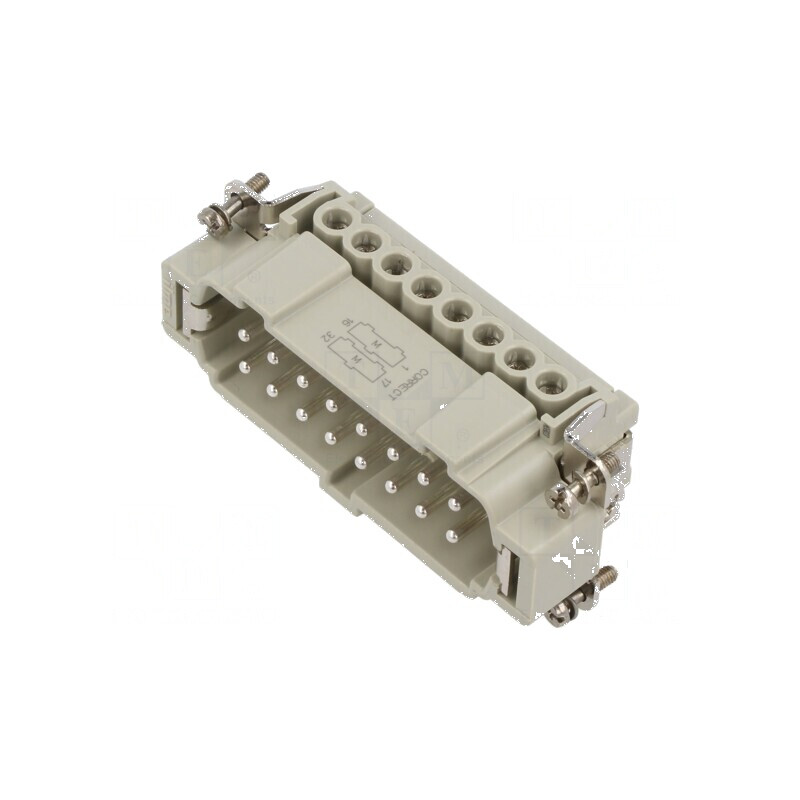 Conector HDC inserturi contact tată CNE PIN 16A 16 PE | Electronic-mag.ro | Componente Electronice