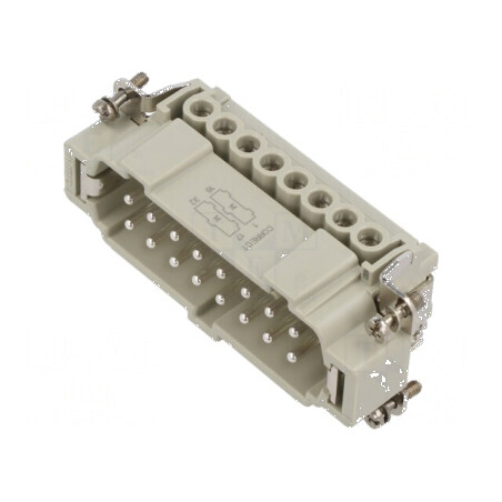 Conector HDC inserturi contact tată CNE PIN 16A 16 PE | Electronic-mag.ro | Componente Electronice