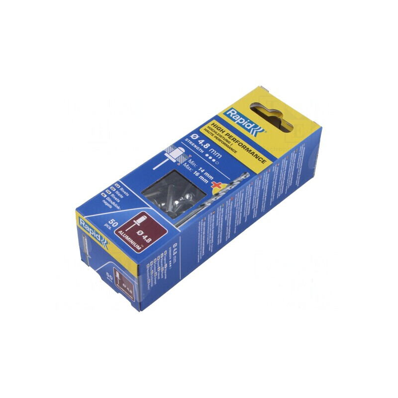 Diblu aluminiu 4,8mm x 20mm 50 bucăți | Electronic-mag.ro | Componente Electronice