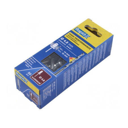 Diblu aluminiu 4,8mm x 20mm 50 bucăți | Electronic-mag.ro | Componente Electronice