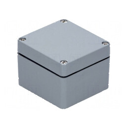 Carcasă universală gri poliester IP66 75mm x 80mm x 55mm | Electronic-mag.ro | Componente Electronice