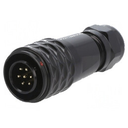 Mufă SA12 tată PIN 7 IP67 4÷6,5mm 5A 125V lipire pe cablu | Electronic-mag.ro | Componente Electronice