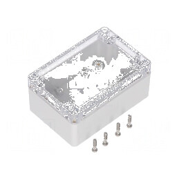 Carcasă universală IP65 80mm x 120mm x 55mm policarbonat | Electronic-mag.ro | Componente Electronice