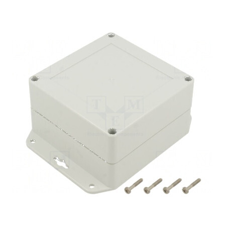 Carcasă universală ABS gri deschis 105mm x 105mm x 60mm | Electronic-mag.ro | Componente Electronice