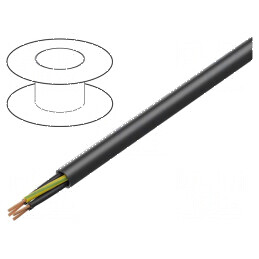 Cablu POWER 1000-YFR 5G6mm2 PVC negru 600V/1000V | Electronic-mag.ro | Componente Electronice