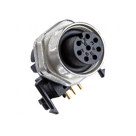 Conector M12 soclu mamă cod A - DeviceNet / CANopen | Electronic-mag.ro | Componente Electronice