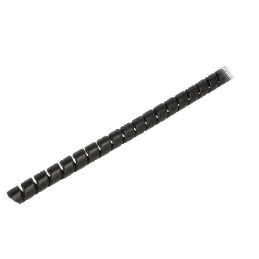 Înfăşurare spirală polipropilenă neagră Ø13mm L: 1m | Electronic-mag.ro | Componente Electronice