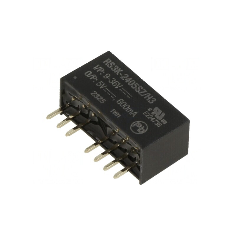 Convertor DC/DC 3W 9-36V la 5V 600mA SIP8 | Electronic-mag.ro | Componente Electronice