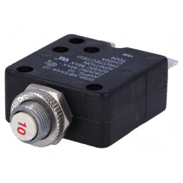 Întrerupător de supracurent Unom 250VAC 50VDC 10A SPST-NC | Electronic-mag.ro | Componente Electronice