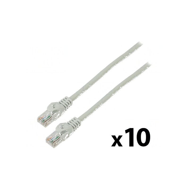 Patch cord U/UTP 6 litat CCA PVC gri 2m 26AWG - 10 buc. | Electronic-mag.ro | Componente Electronice Patch cord U/UTP 6 litat CCA PVC gri 2m 26AWG - 10 buc. | Electronic-mag.ro | Componente Electronice