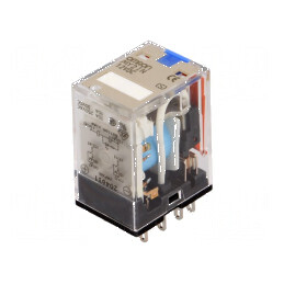 Releu electromagnetic DPDT 12VDC 10A | Electronic-mag.ro | Componente Electronice