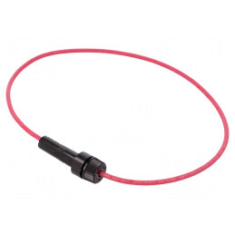 Clemă siguranţe cilindrice 6,3x32mm 20A 600VAC pe cablu | Electronic-mag.ro | Componente Electronice