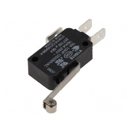 Microîntrerupător SNAP ACTION 16A 250VAC cu manetă și rolă | Electronic-mag.ro | Componente Electronice