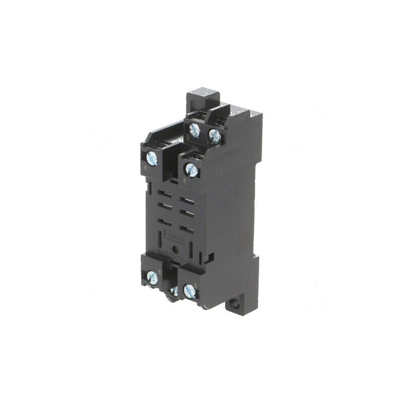 Stativ PIN 8 15A 250VAC pentru şină DIN H: 12mm W: 22mm | Electronic-mag.ro | Componente Electronice