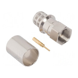 Conector F mufă tată drept 75Ω Belden 89292 RG11 | Electronic-mag.ro | Componente Electronice
