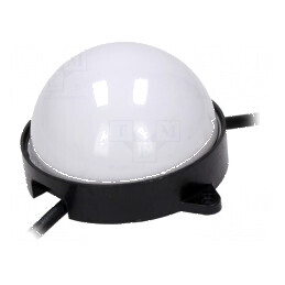 Banda LED RGB IP68 180° 12 diode 5050 PLCC6 Ø100mm 24VDC | Electronic-mag.ro | Componente Electronice